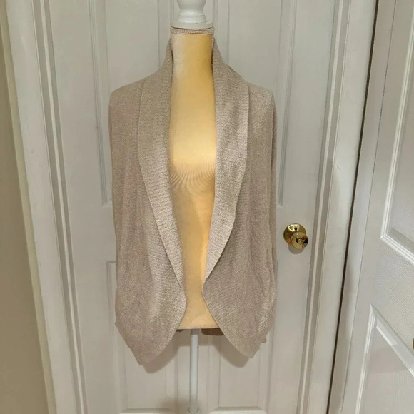 Barefoot Dreams Cozychic Lite Circle Cardigan in Stone - Picture 2 of 8